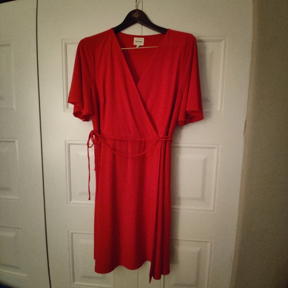 Ashley Graham Faux Wrap Dress